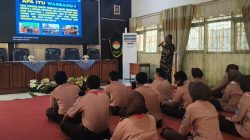 Batituud Koramil 0810/13 Lengkong Berikan Wawasan Kebangsaan kepada Peserta Persami SMKN 1 Lengkong, Tanamkan Disiplin dan Jiwa Nasionalisme