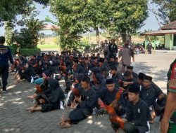 TNI-POLRI KAWAL KEGIATAN TES AYAM JAGO CALON WARGA PSHT RANTING WILANGAN, WUJUD SINERGITAS CIPTAKAN KAMTIBMAS KONDUSIF