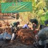 BABINSA KORAMIL 0810/05 SAWAHAN GOTONG ROYONG BANGUN JEMBATAN GARUDA, DUKUNG AKSES DAN KESEJAHTERAAN MASYARAKAT