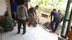 Babinsa Koramil 0810/08 Baron Gotong Royong Bedah RTLH, Wujud Nyata Kepedulian TNI kepada Masyarakat
