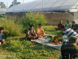 Babinsa Desa Duren Hadiri Sedekah Bumi Bersama Kelompok Tani Jati Mulyo Ampel Gading