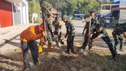 KARYA BHAKTI TNI BERSAMA WARGA DESA MARGOPATUT, WUJUDKAN SEMANGAT GOTONG ROYONG DAN KEMANUNGGALAN TNI-RAKYAT