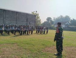 Babinsa Koramil 0810/11 Prambon Dampingi Seleksi Calon Paskibra Tingkat Kecamatan