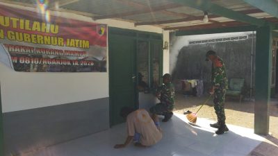 TNI Bangun Rumah Tidak Layak Huni Milik Bapak Suwanto di Desa Babadan