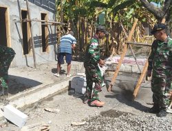 TNI Bedah Rumah Tidak Layak Huni Milik Bapak Pasiran di Desa Gampeng, Wujud Kepedulian terhadap Kesejahteraan Warga