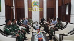 DANDIM 0810/NGANJUK TERIMA SILATURAHMI KAJARI KABUPATEN NGANJUK, PERKUAT SINERGI ANTARLEMBAGA