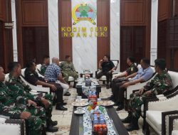 DANDIM 0810/NGANJUK TERIMA SILATURAHMI KAJARI KABUPATEN NGANJUK, PERKUAT SINERGI ANTARLEMBAGA