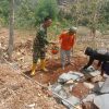 Babinsa Koramil 0810/18 Ngetos Bersama Warga Bangun Bak Penampungan Air Bersih, Jaga Ketersediaan Air dari Sumber Argojali
