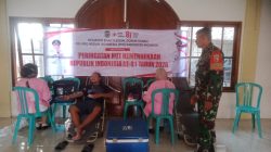 Koramil  Kertosono dampingi PMI kabupaten Nganjuk Laksanakan Donor Darah dalam rangka memperingati hari kemerdekaan RI ke 81 tahun di balai desa Kutorejo