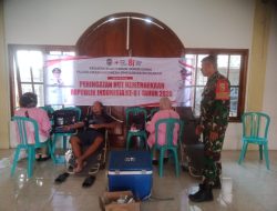 Koramil  Kertosono dampingi PMI kabupaten Nganjuk Laksanakan Donor Darah dalam rangka memperingati hari kemerdekaan RI ke 81 tahun di balai desa Kutorejo