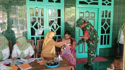 BABINSA DESA SENDANGBUMEN KORAMIL 0810/04 BERBEK MELAKSANAKAN KEGIATAN PENDAMPINGAN POSYANDU