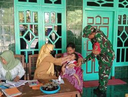 BABINSA DESA SENDANGBUMEN KORAMIL 0810/04 BERBEK MELAKSANAKAN KEGIATAN PENDAMPINGAN POSYANDU