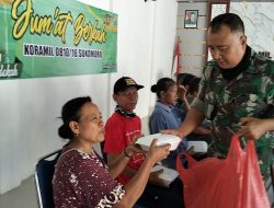 Koramil 0810/16 Sukomoro Gelar Kegiatan Jumat Berkah Bersama Warga Masyarakat