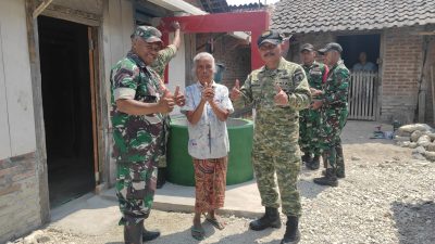Terima Kasih Pak Dandim, Warga Desa Tempuran Bersyukur Mendapat Bantuan Sumur Air Bersih dari TNI