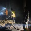 KONSLETING LISTRIK PICU KEBAKARAN GUDANG PENGGILINGAN PADI DI PRAMBON, DAMKAR BERHASIL JINAKKAN API
