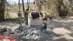 Dari Kedalaman 7 Meter, Harapan Air Bersih Mulai Mengalir: Kodim 0810/Nganjuk Terus Hadir untuk Warga