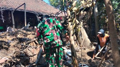 Kobaran Api Mengamuk di Baron, Dandim 0810/Nganjuk: Waspada dan Jangan Tinggalkan Sumber Api Tanpa Pengawasan