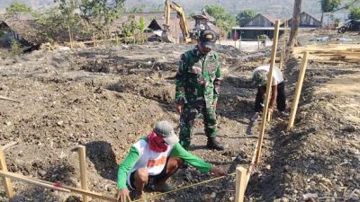 TNI HADIR UNTUK UMAT, KODIM 0810/NGANJUK MULAI WUJUDKAN MASJID AL-HUSAYN UNTUK WARGA