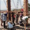 TNI dan Warga Bahu-Membahu Bangun Masjid Al Husayn, Semangat Gotong Royong Menguat di Ngluyu