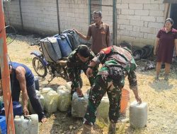 Kodim Nganjuk Salurkan 10.000 Liter Air Bersih, 312 Keluarga di Ngepung Terbantu