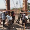 Pembangunan Masjid Al Husayn Terus Dikebut, Babinsa Ngluyu Kawal Progres Fisik di Sugihwaras Capai 4,8 Persen