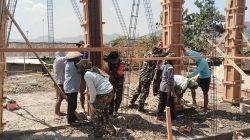 Pembangunan Masjid Al Husayn Terus Dikebut, Babinsa Ngluyu Kawal Progres Fisik di Sugihwaras Capai 4,8 Persen