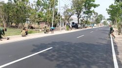 Sambut HUT ke-81 TNI, Koramil Rejoso dan Warga Tanam Mahoni, Hijaukan Jalan Provinsi untuk Masa Depan