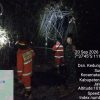 Api Membesar Saat Angin Kencang, Babinsa dan Damkar Berjibaku Padamkan Rumpun Bambu di Berbek