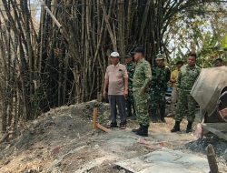 Pastikan Pembangunan Berjalan, Dandim Nganjuk Tinjau Jembatan Merah Putih di Desa Pandean Gondang
