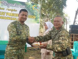 Kodim 0810/Nganjuk Gelar Laporan Korps dan Tasyakuran Kenaikan Pangkat 65 Prajurit
