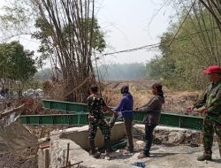 Progres Jembatan Garuda Kedungglugu Capai 25 Persen, Kodim 0810/Nganjuk Bersama Warga Perkuat Akses Desa