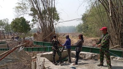 Progres Jembatan Garuda Kedungglugu Capai 25 Persen, Kodim 0810/Nganjuk Bersama Warga Perkuat Akses Desa