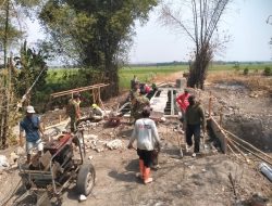 Pembangunan Jembatan Perintis Garuda di Kedungglugu Capai 70 Persen, Kodim 0810/Nganjuk Terus Pacu Progres Pengerjaan