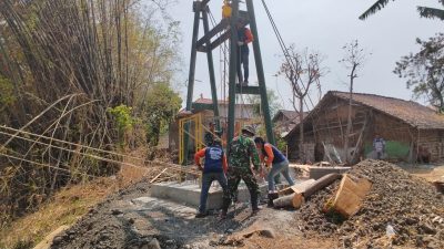 Pembangunan Jembatan Perintis Garuda di Gondangkulon Capai 30 Persen, Kodim 0810/Nganjuk Terus Dorong Percepatan Pekerjaan